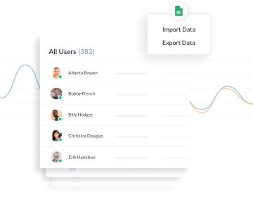 an example of web analytics and user list